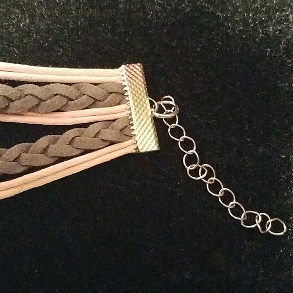 Breast Cancer Pink Rhinestone Ribbon Bracelet 8" - Picture 3 of 4